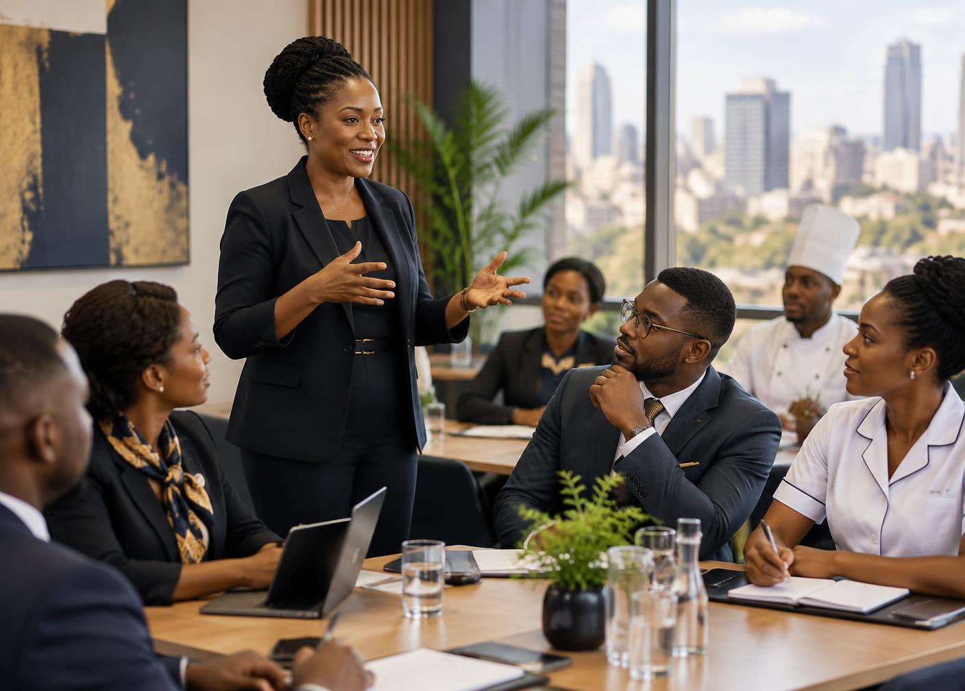 Facilitator leading an interactive professional training session